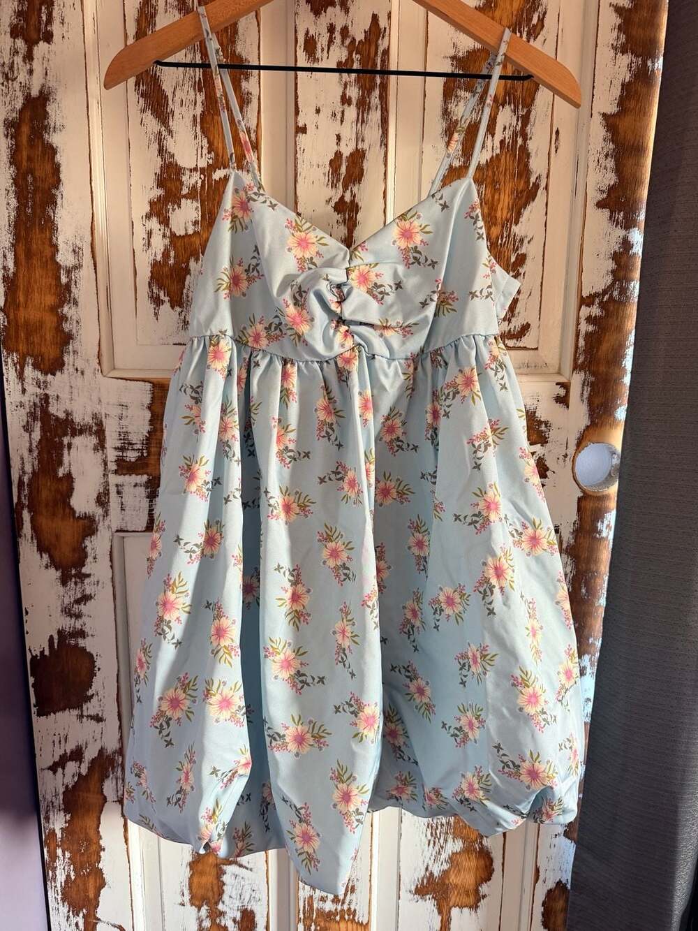 Free People In A Bubble Bluebell Floral Mini Dress Size Small Coquette